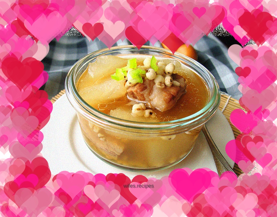 Winter Melon, Barley and Pork Ribs Soup