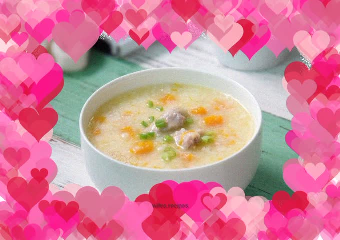 Pork Ribs and Pumpkin Porridge