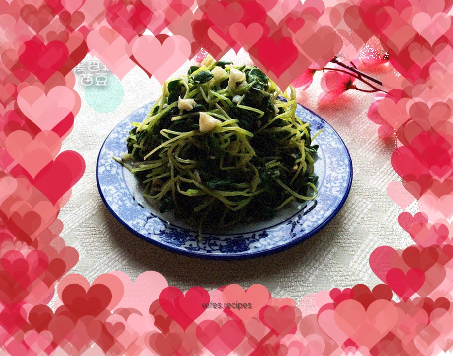 Garlic black bean sprouts