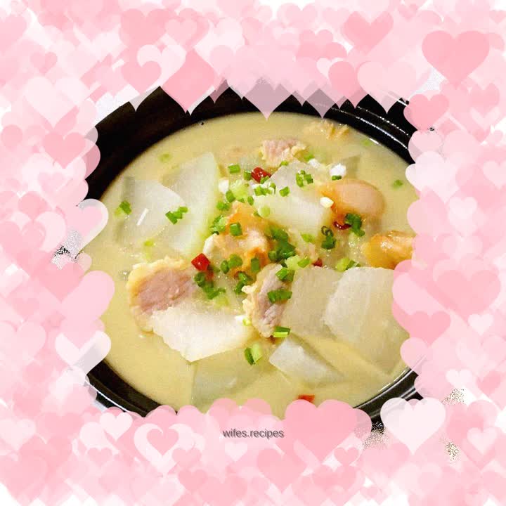 Bacon and winter melon soup