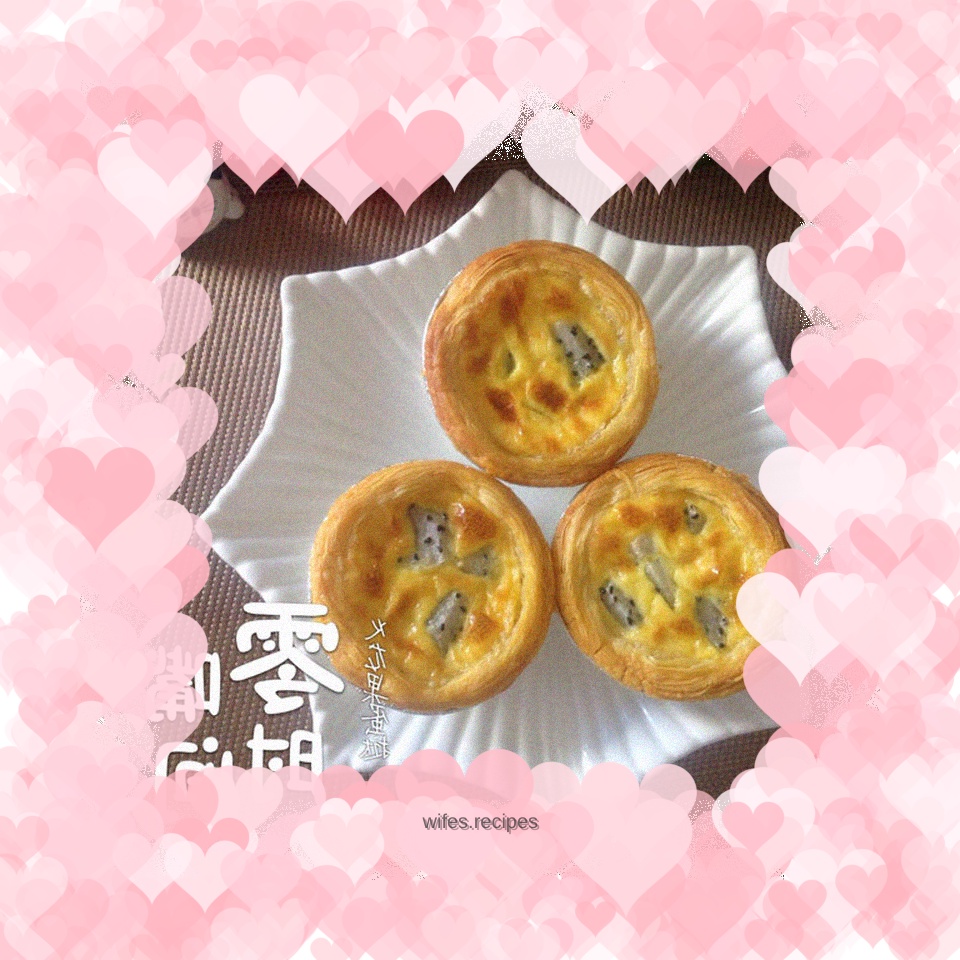 Dragon Fruit Egg Tart