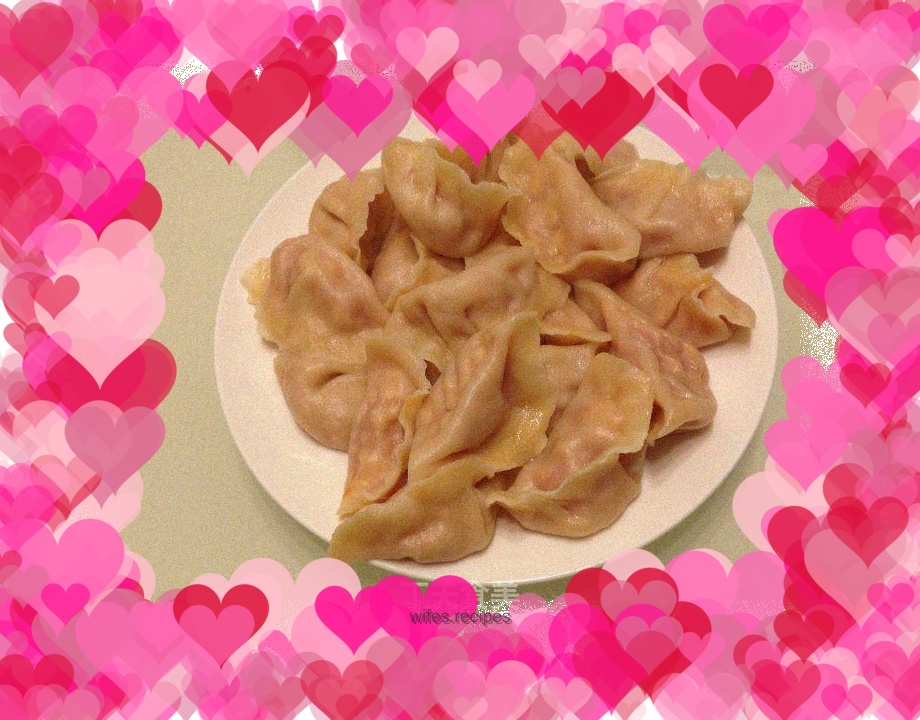 Tomato and egg dumplings