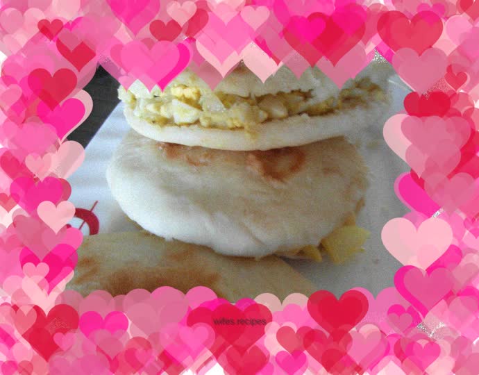 Egg sandwich buns - quick breakfast