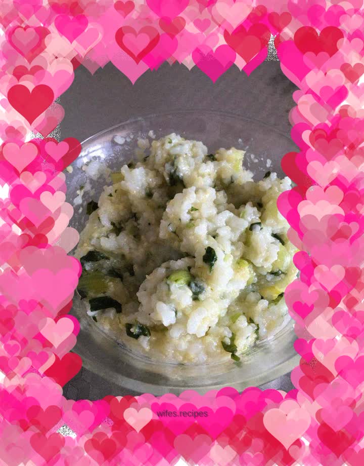Vegetable rice porridge