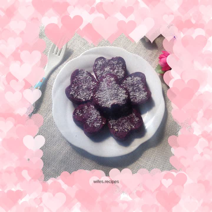 Purple potato cake