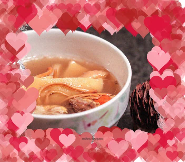 Cordyceps sinensis flower dragon bone soup