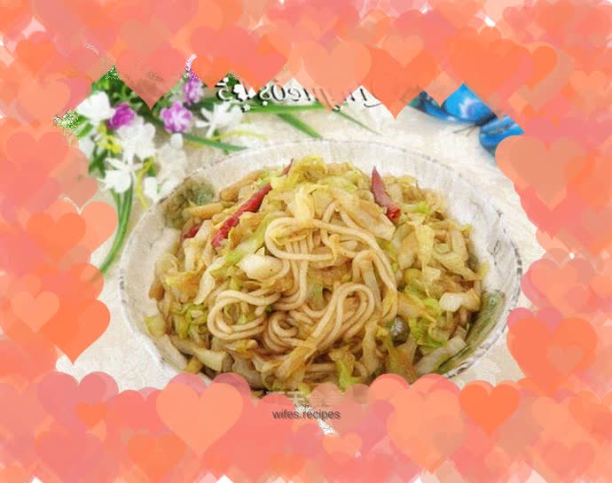 Stir-fried vermicelli with cabbage