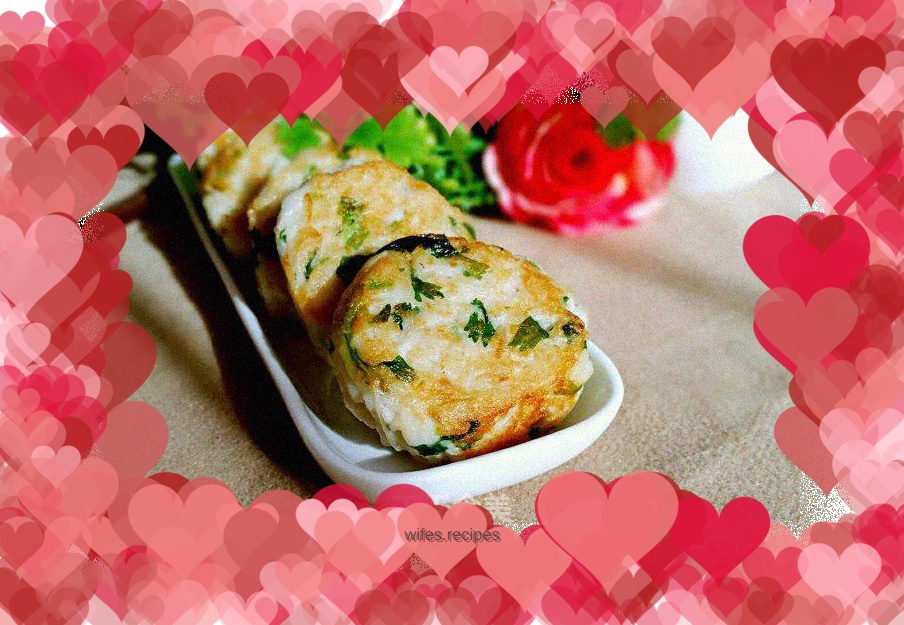 Pan-fried lotus root cake