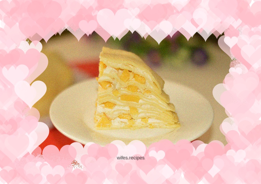 The super popular rogue cake - durian and mango cake