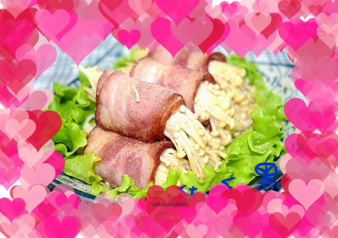 Bacon and Enoki Mushroom Rolls