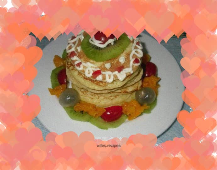 Sweet and fresh fruit muffins