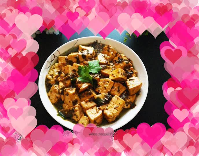 Braised tofu with Chinese toon sauce