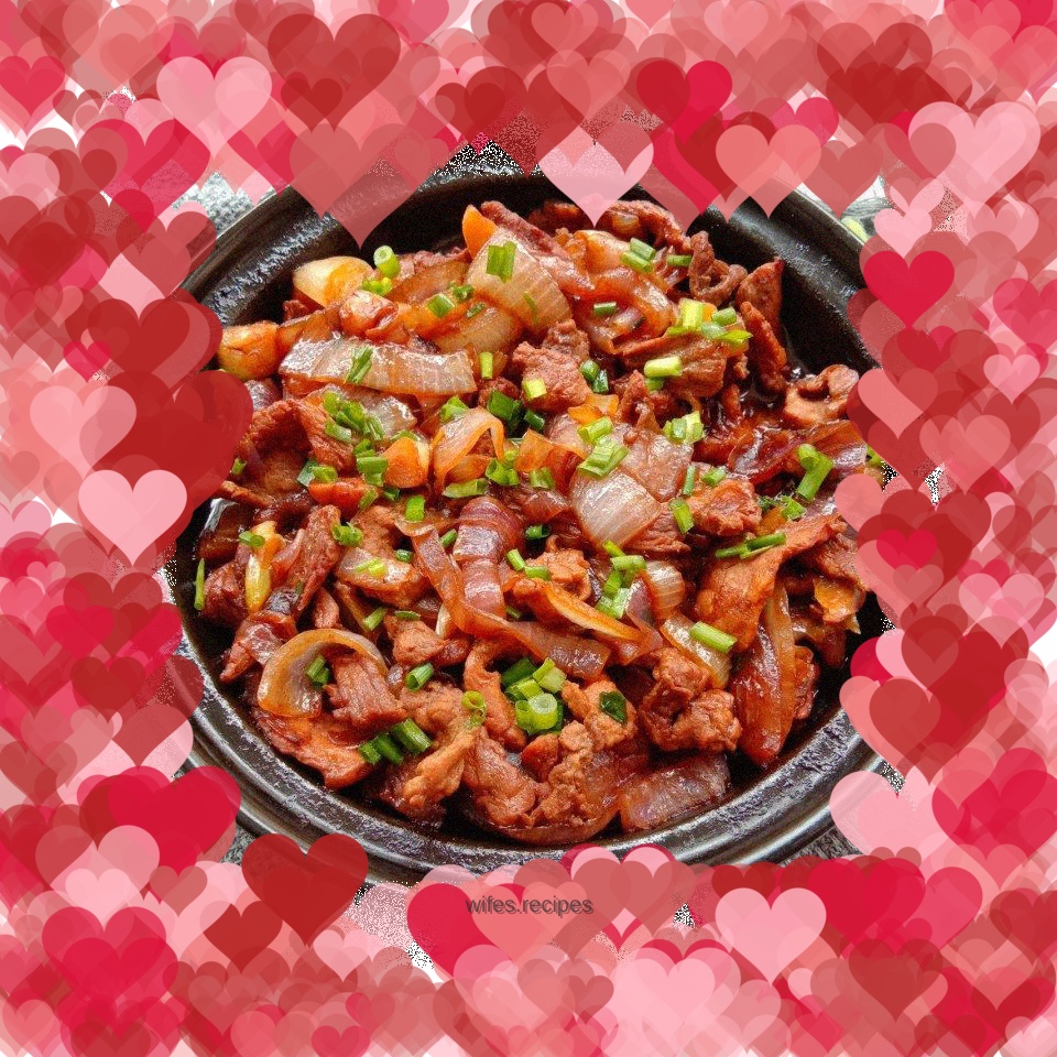 Dry pot pork slices