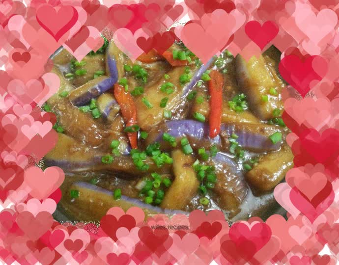 Salted fish and eggplant stew