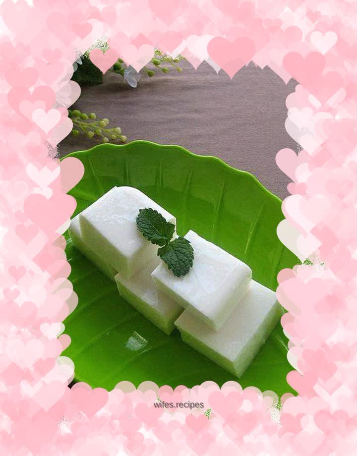 Whitening coconut milk cake