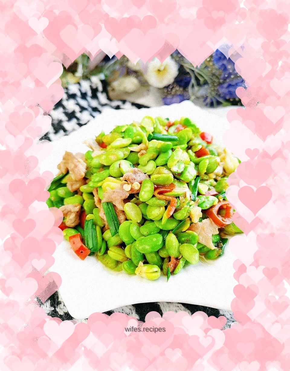 Stir-fried edamame