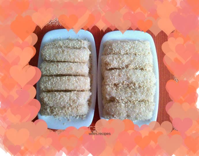 Long strips of ginger rice