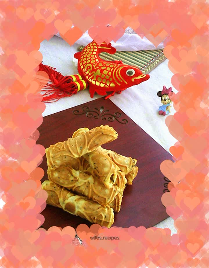 Fragrant sesame egg roll