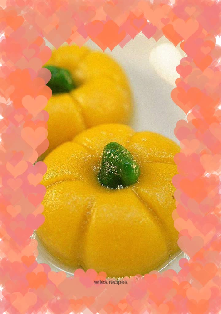 Pumpkin glutinous rice balls