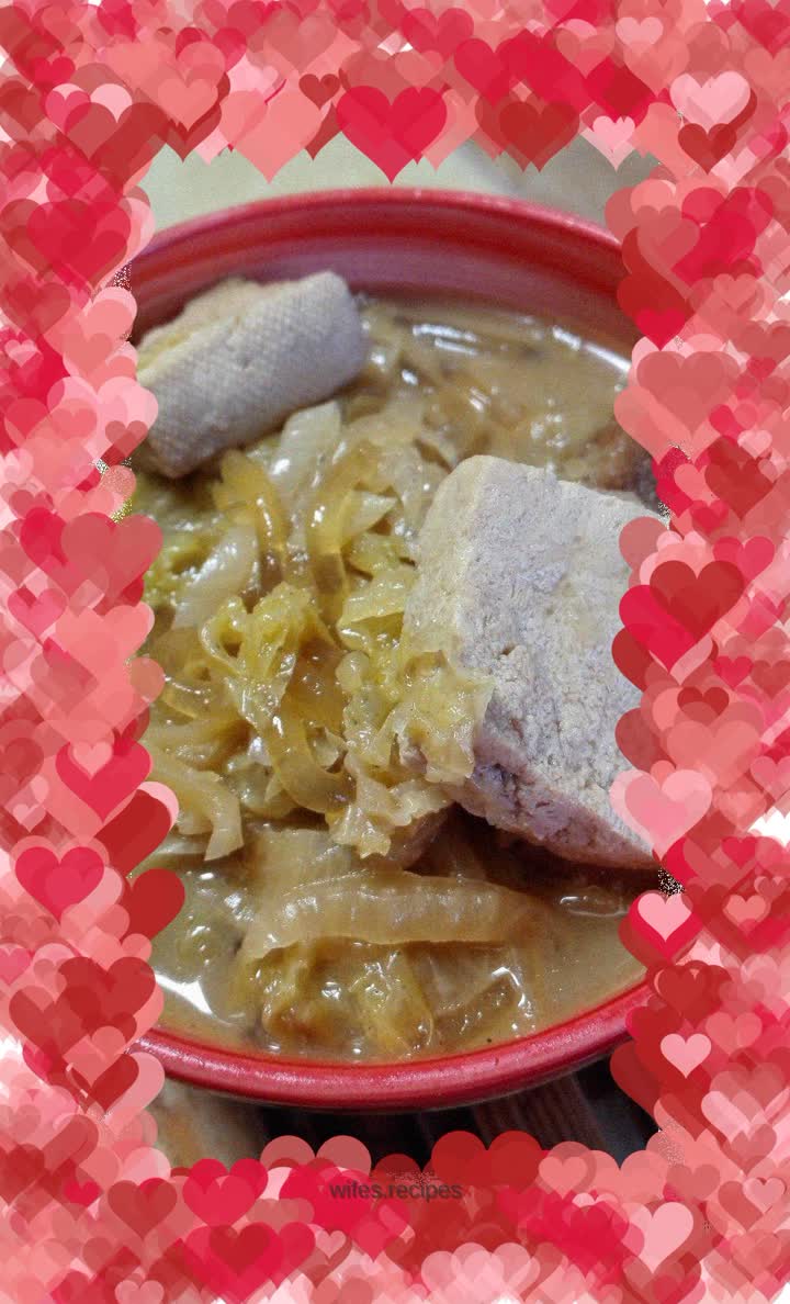 Old Northeastern winter dish ~ pickled cabbage and frozen tofu