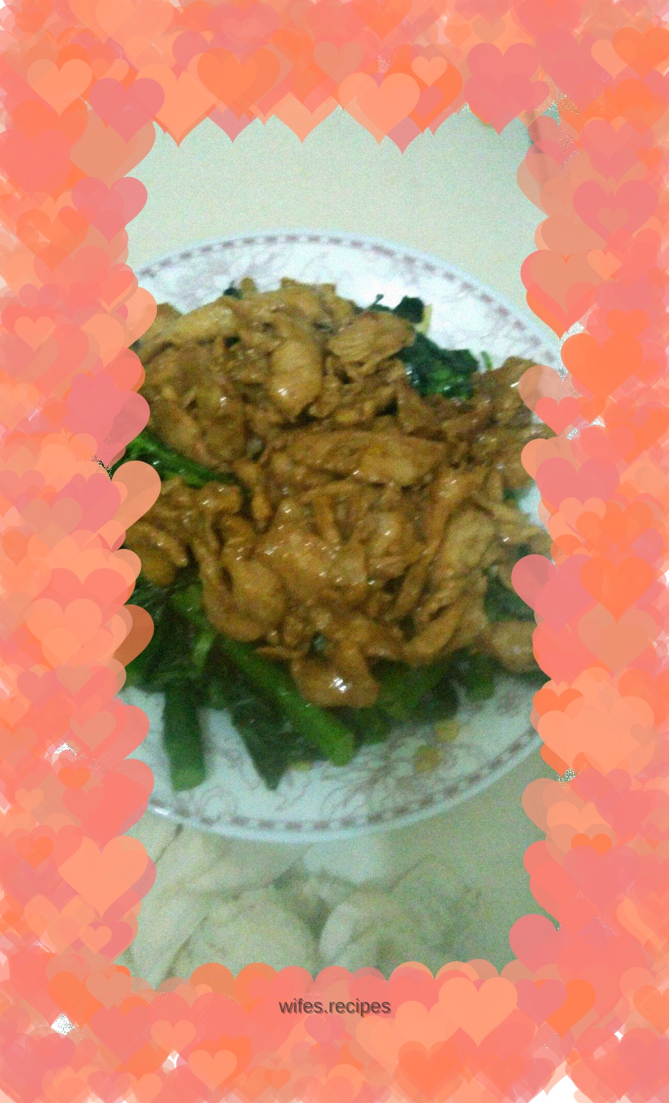 Stir-fried Pork with Kale