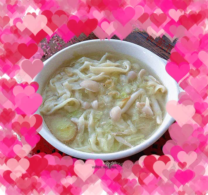 Mushroom and Cabbage Noodle Soup