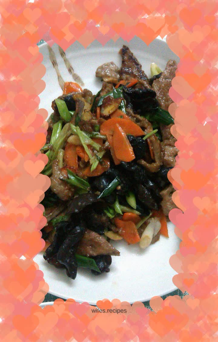 Stir-fried pork liver
