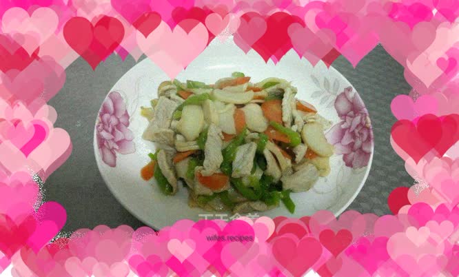 Stir-fried king oyster mushrooms