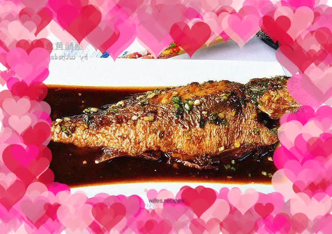 Sweet and sour yellow croaker