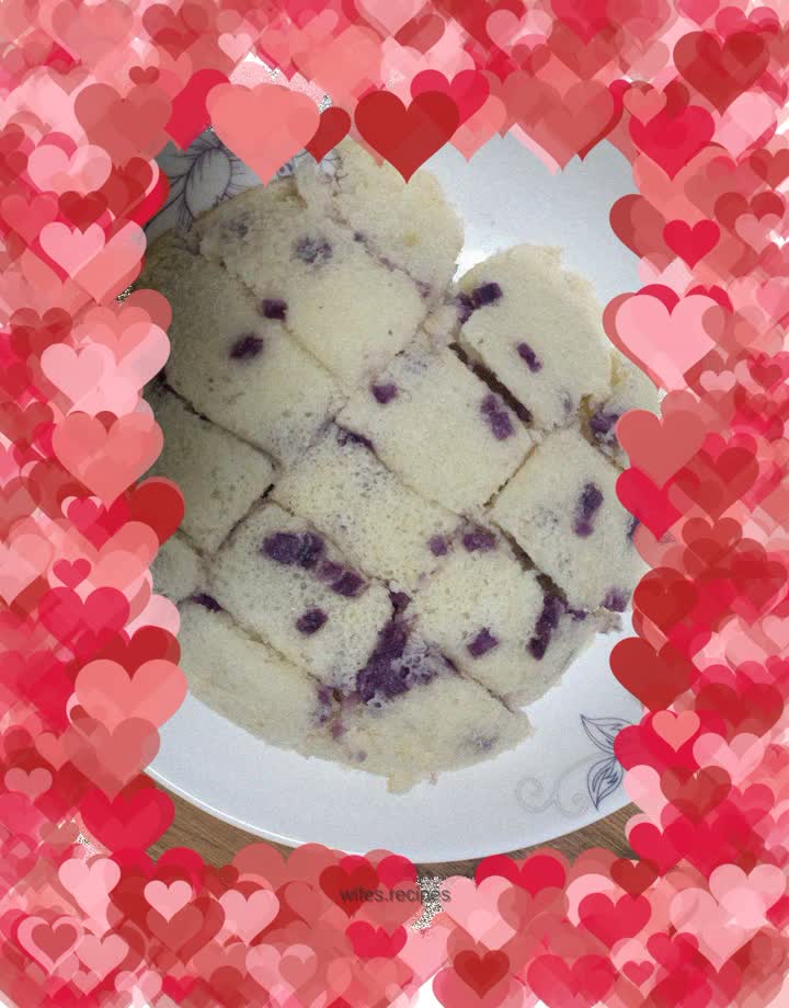 Purple sweet potato cake