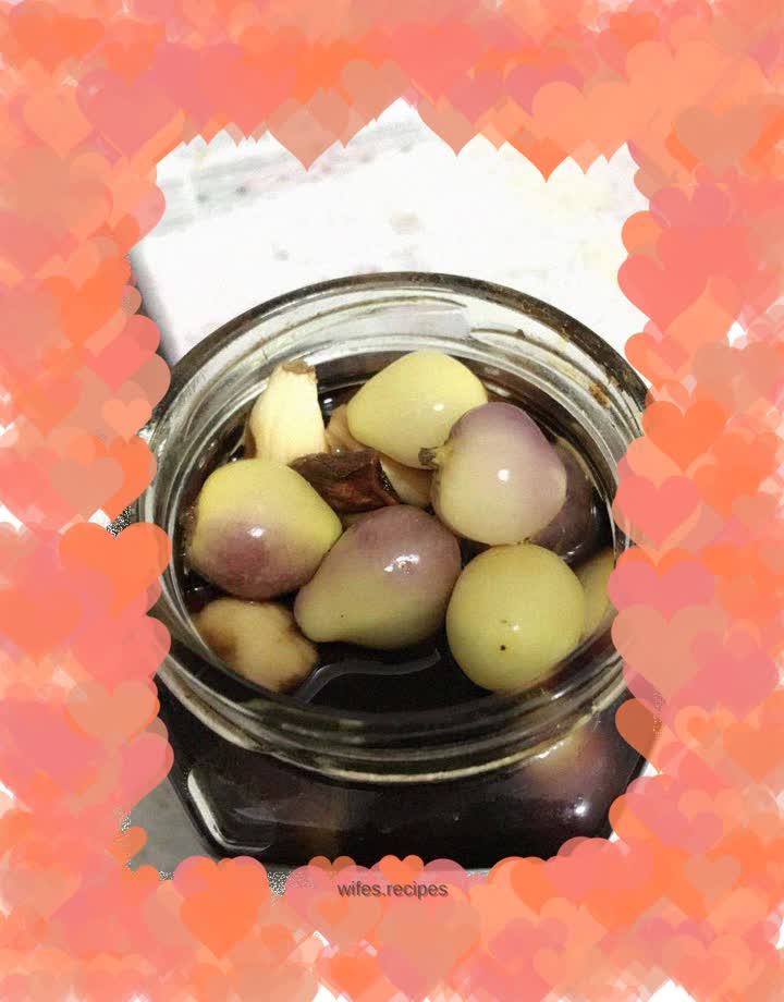 Pickled in colorful chili soy sauce