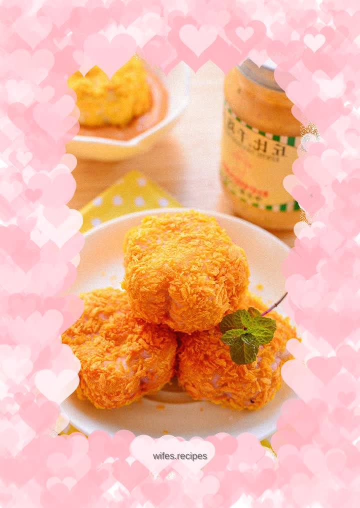 Fried taro flowers