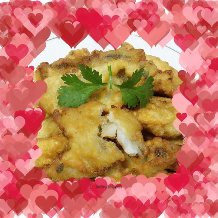 Crispy and tender yellow croaker steak