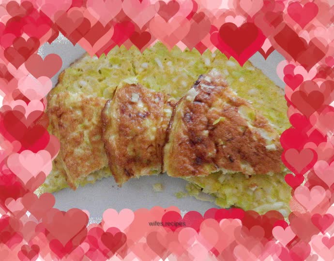 Pan-fried chive egg pancake