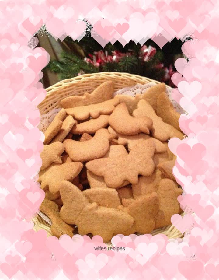 Whole wheat shortbread cookies