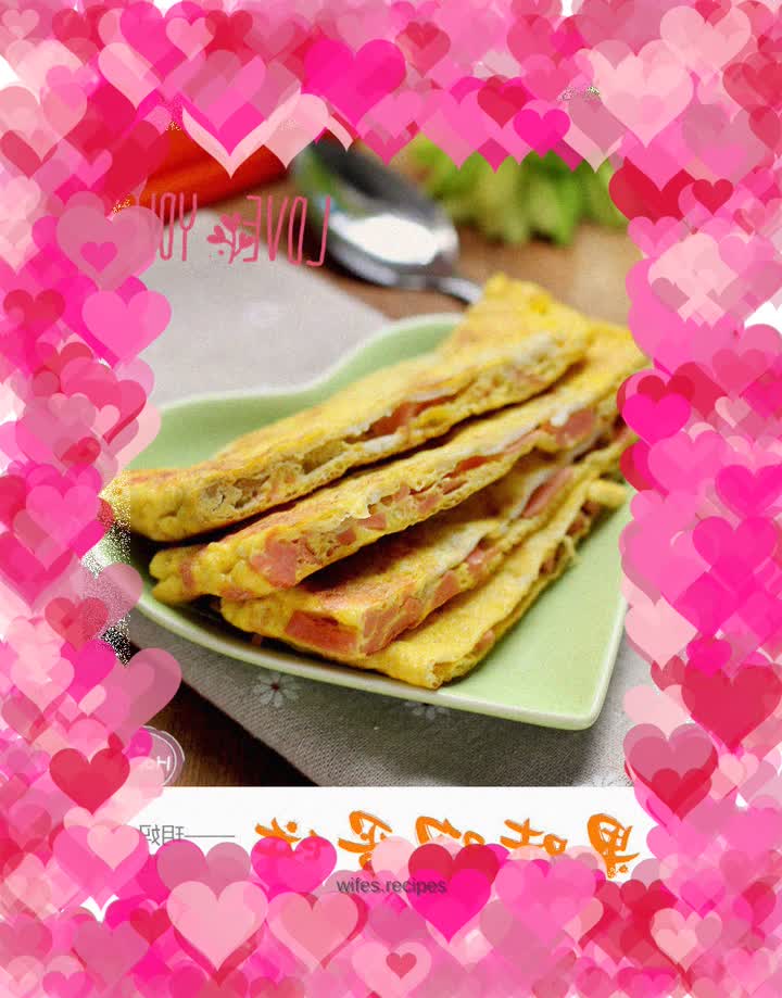 Fruity egg pancake (healthy breakfast)