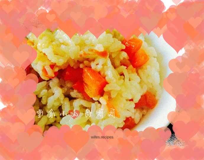 Nutritious and delicious carrot rice