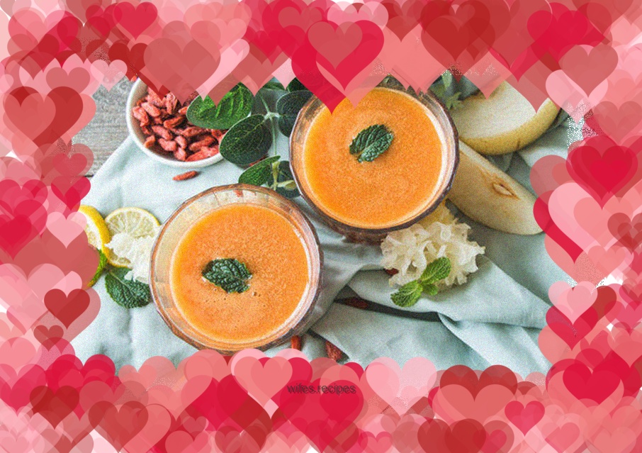 Rock sugar, snow pear, white fungus and wolfberry soup