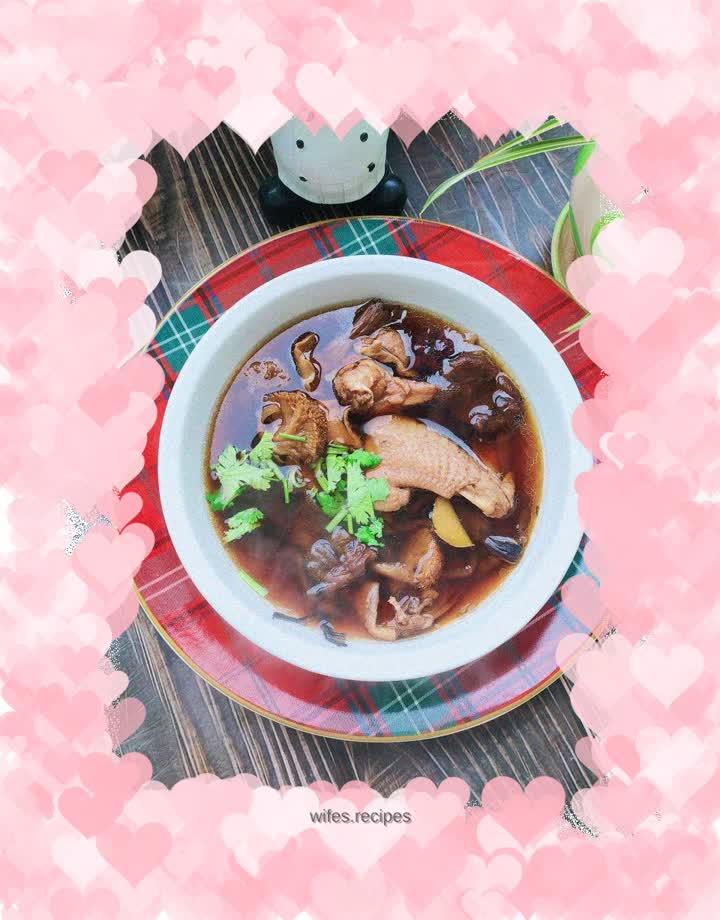 Double Mushroom Chicken Soup