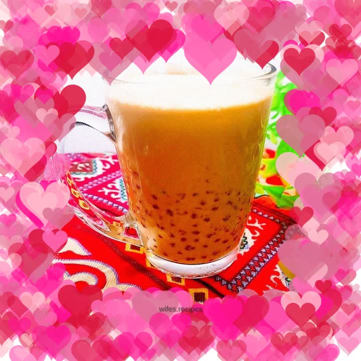 Sago milk tea