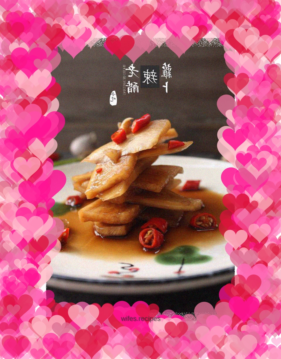 Spicy radish with old vinegar
