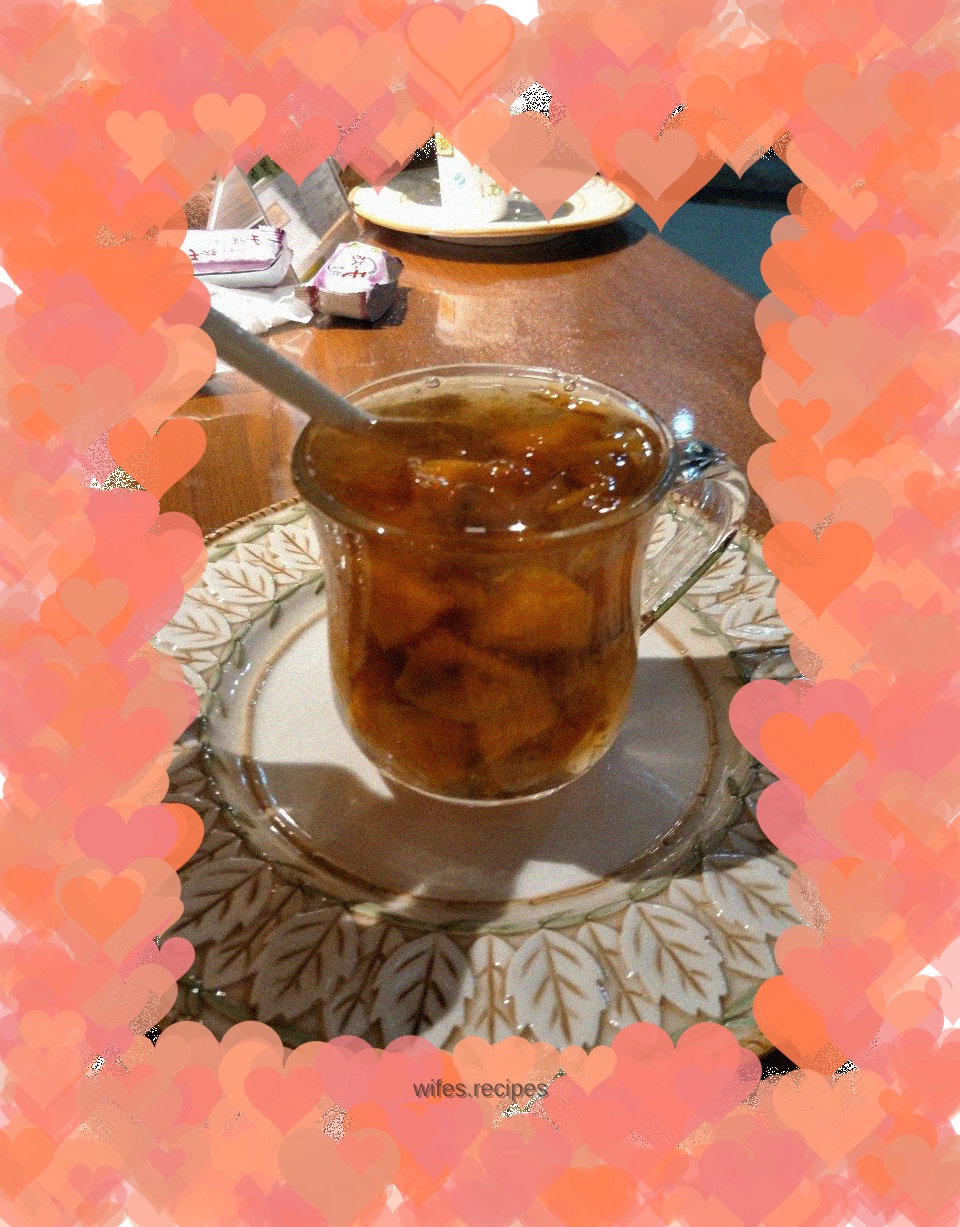 Sweet Potato Soup with Ginseng, Rice, Peach Gum