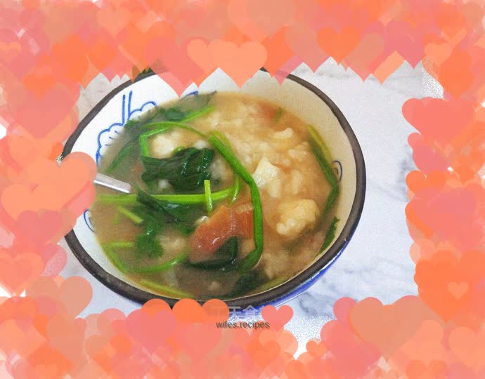 Vegetable pimple soup