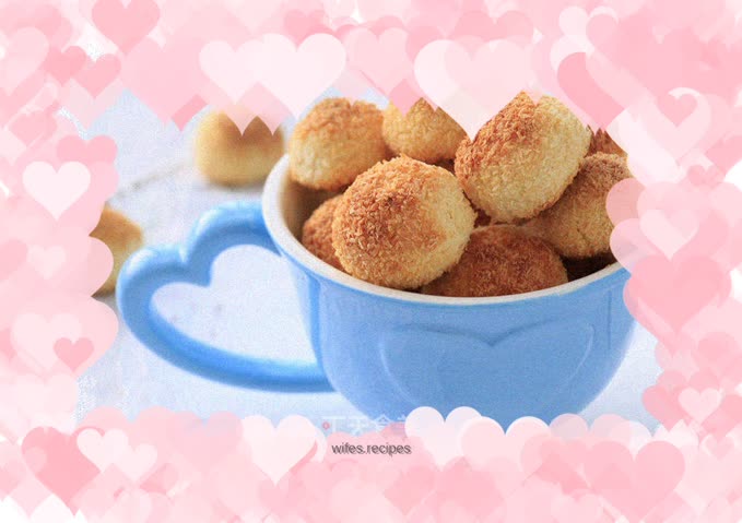 Creamy coconut shredded balls