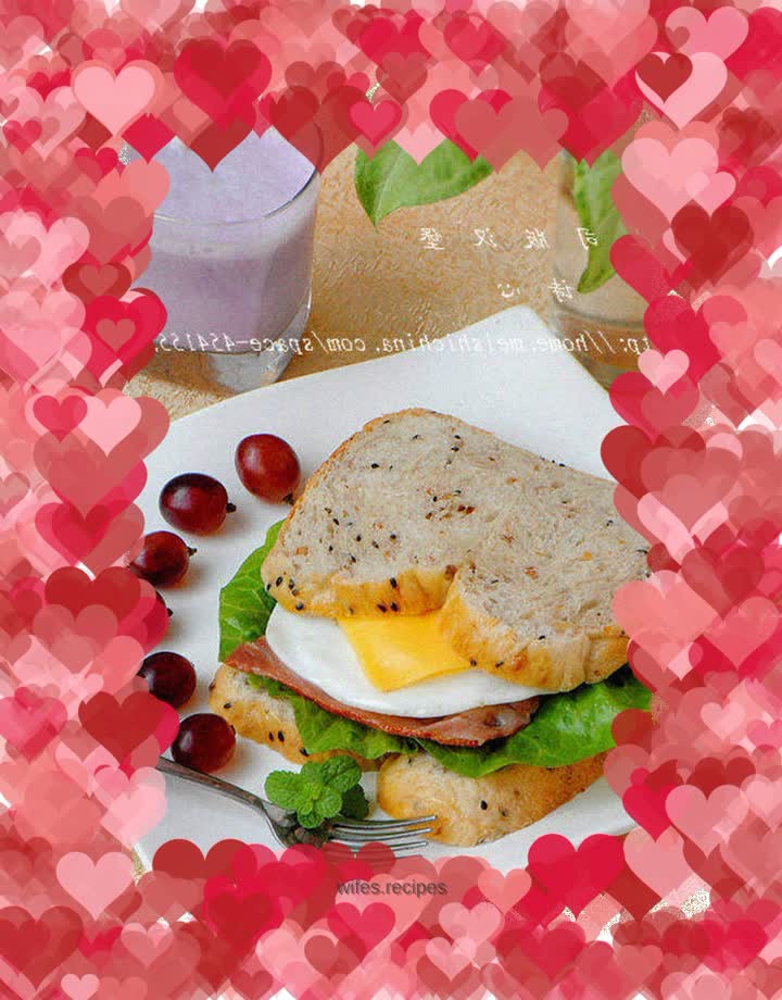 【Toast version of burger】---- Quick and nutritious breakfast