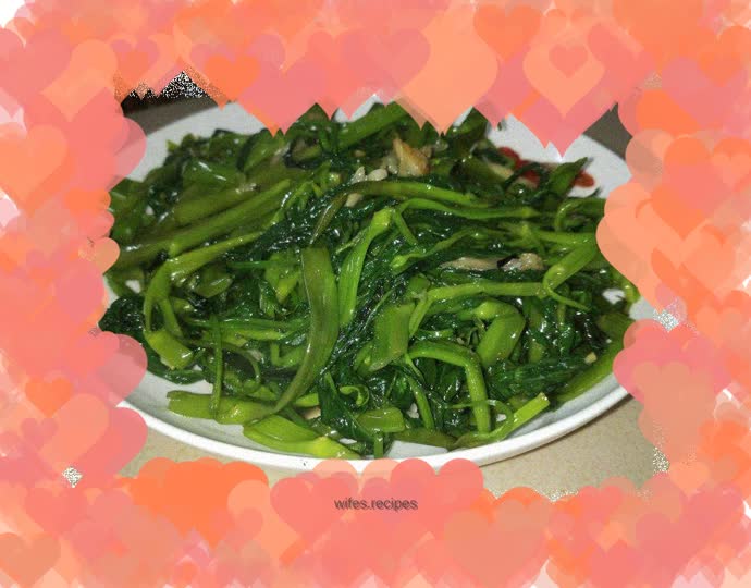 Garlic water spinach