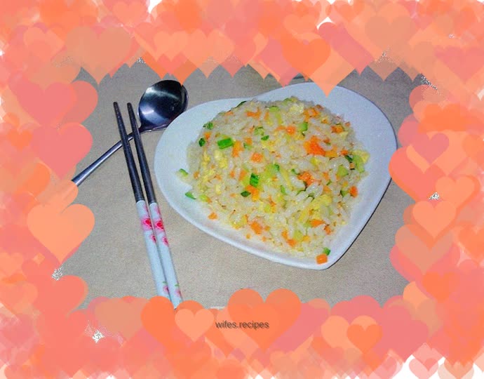 Milk-flavored fried rice