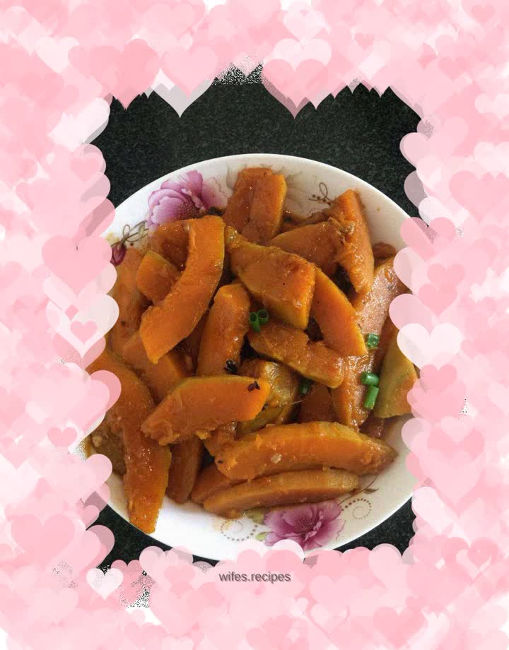Braised Pumpkin with Garlic and Black Bean Sauce