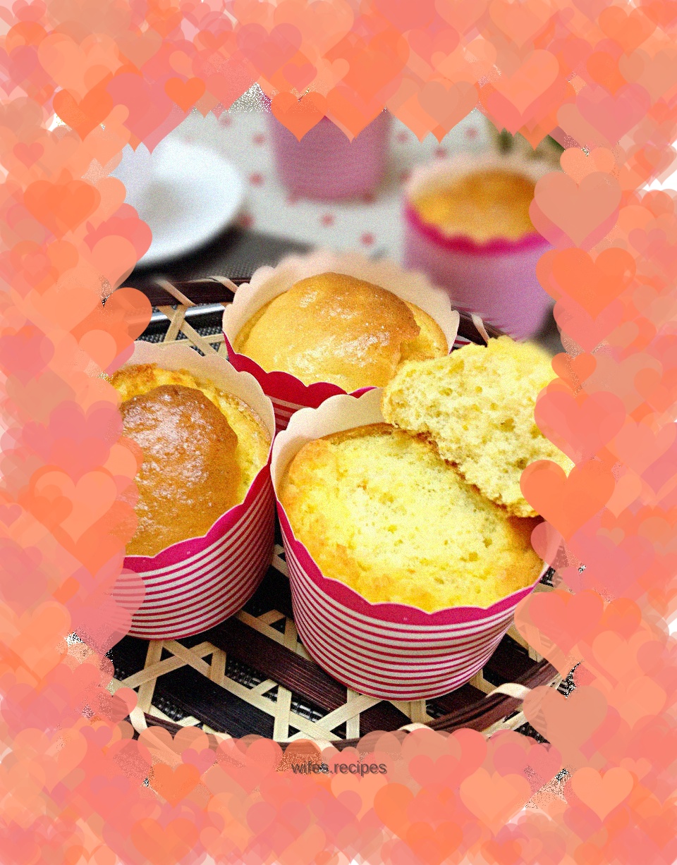 Orange peel cup cake