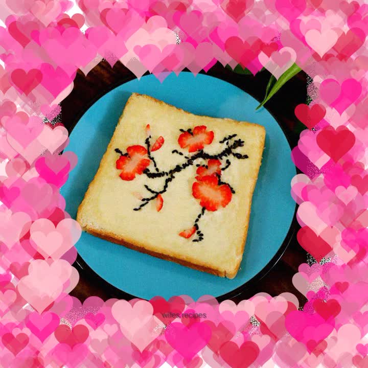Plum Blossom Toast Slices